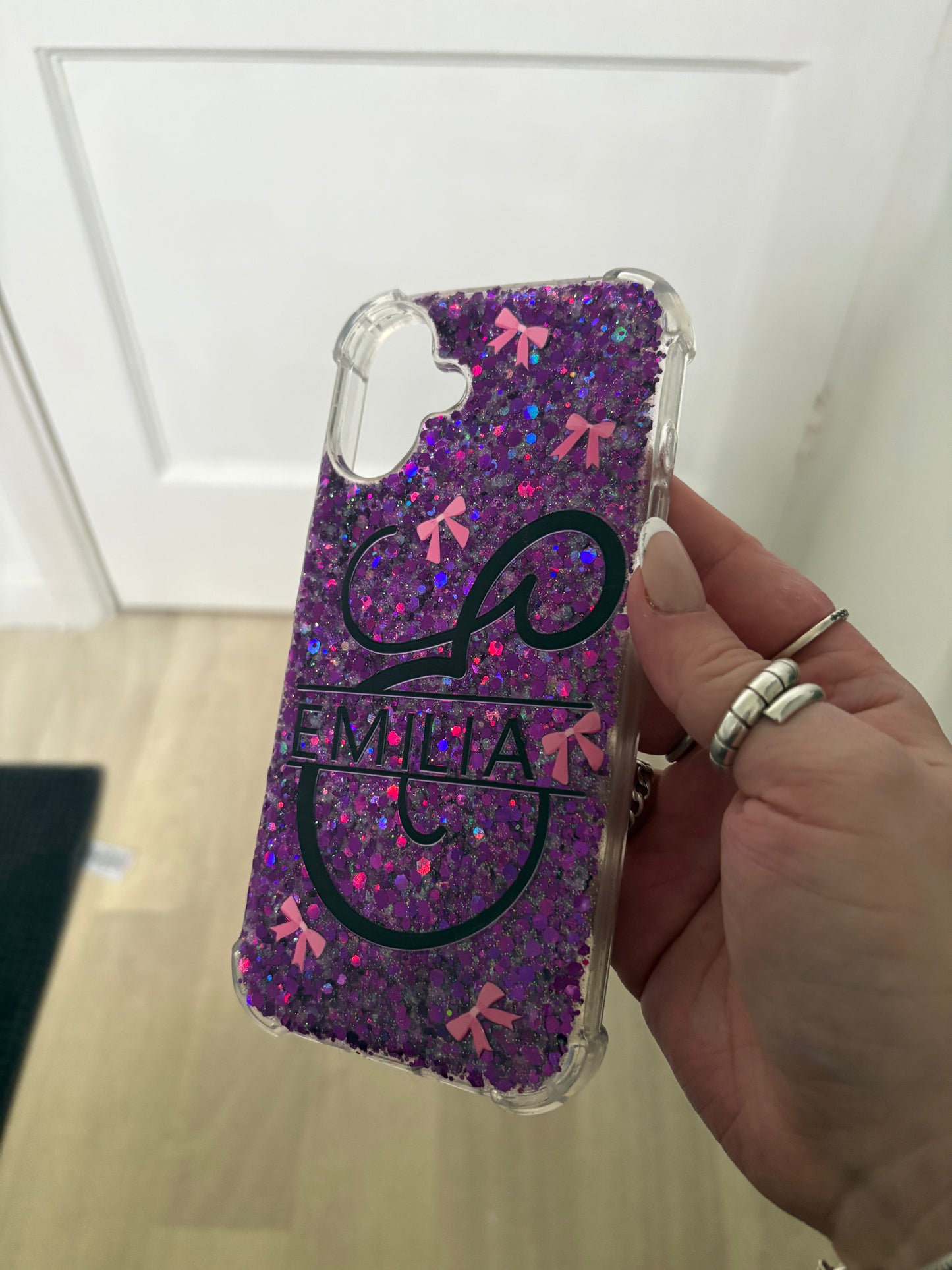 UV Resin Glitter phone case