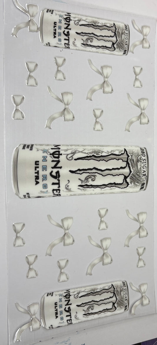 White monster and white bows