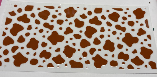 Cow print wrap