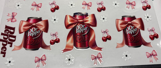 Dr Pepper  with bows and flowers