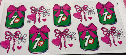 7up with bows and flowers