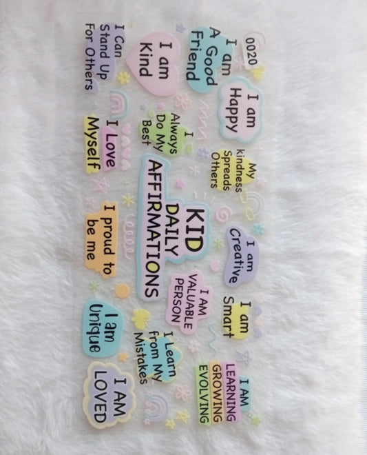 Kids affimations